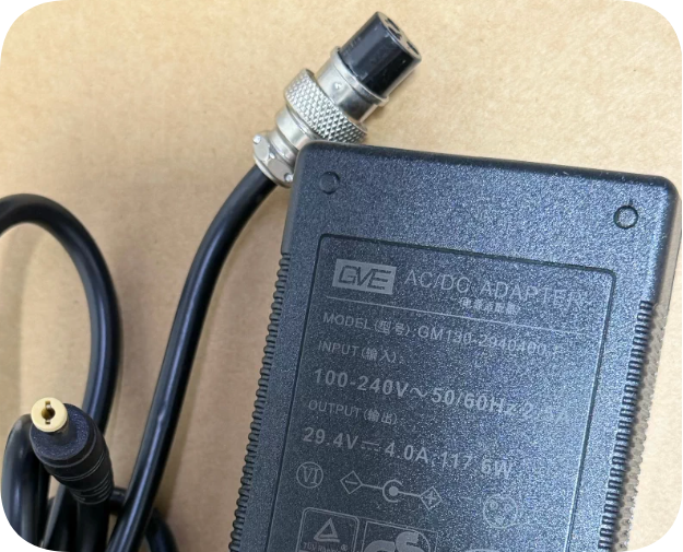 *Brand NEW*GM130-2940400-1 GVE 29.4V 4A 117.6W Power Adapter Dual-Port Charger Power Sup
